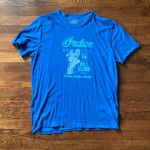 Lucky Brand Washed Worn soft cotton Indian Motorcycles T-shirt